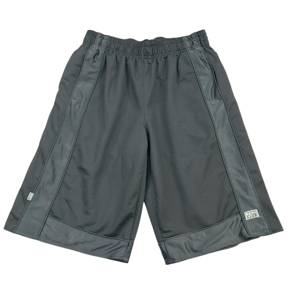 ProClub Basketball Shorts Mens Small Gray Textured Heavyweight Mesh Gym